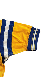 60'S J.C.H. HALF ZIP POLO SHIRT / YELLOW [SIZE: M USED]