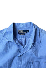 画像をギャラリービューアに読み込む, 90&#39;S CALDWELL LINEN SILK S/S SHIRT / LIGHT BLUE [SIZE: M USED]
