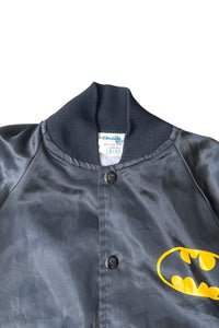 MADE IN USA 80'S BATMAN SATIN JACKET / BLACK [SIZE: 18/20 USED]