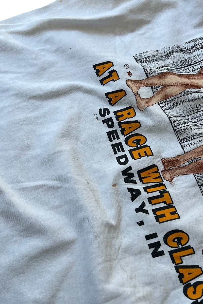 MADE IN USA 90'S EROTIC T-SHIRT / WHITE [SIZE: L USED]