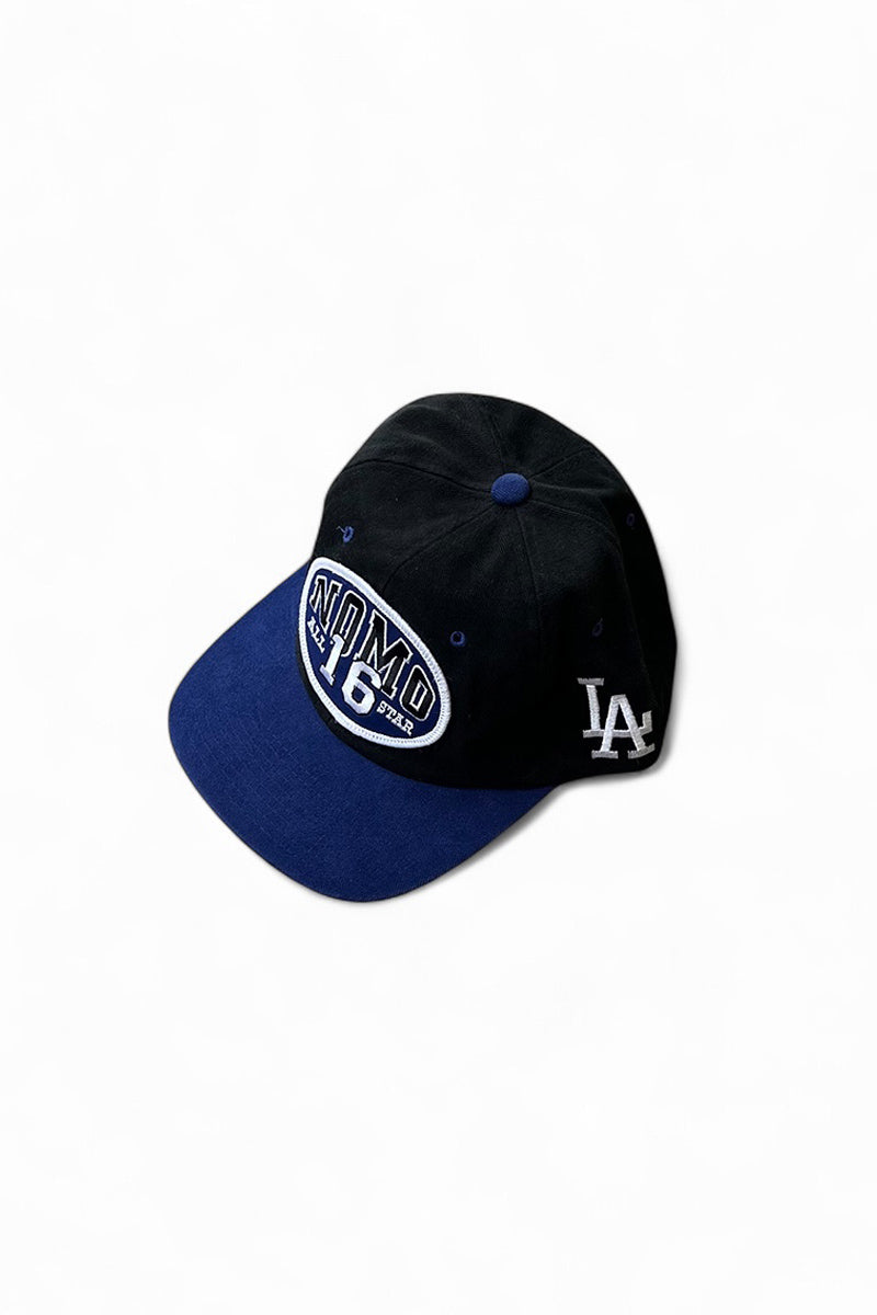 90'S MLB ALL STER NOMO LOS ANGELES DODGERS CAP / BLACK [SIZE: ONE SIZE USED]