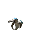 画像をギャラリービューアに読み込む, 925 SILVER RING W/LARIMAR / SILVER [SIZE: 15号相当 USED]
