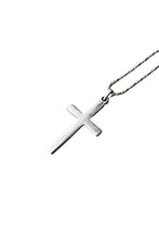 画像をギャラリービューアに読み込む, 925 SILVER CROSS PENDANT NECKLACE  [SIZE: ONE SIZE USED]
