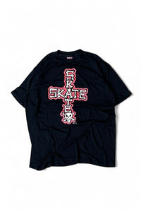 MADE IN USA 80'S SKATEBOARDING T-SHIRT / BLACK [SIZE: XL USED]