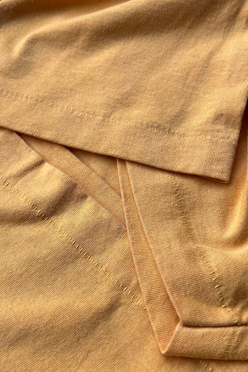 MADE IN USA 90'S MALCOLM X T-SHIRT / YELLOW [SIZE: L USED]