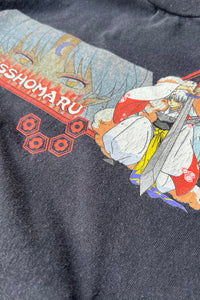 Y2K 05'S SESSHOMARU ANIME T-SHIRT / BLACK [SIZE: M USED]