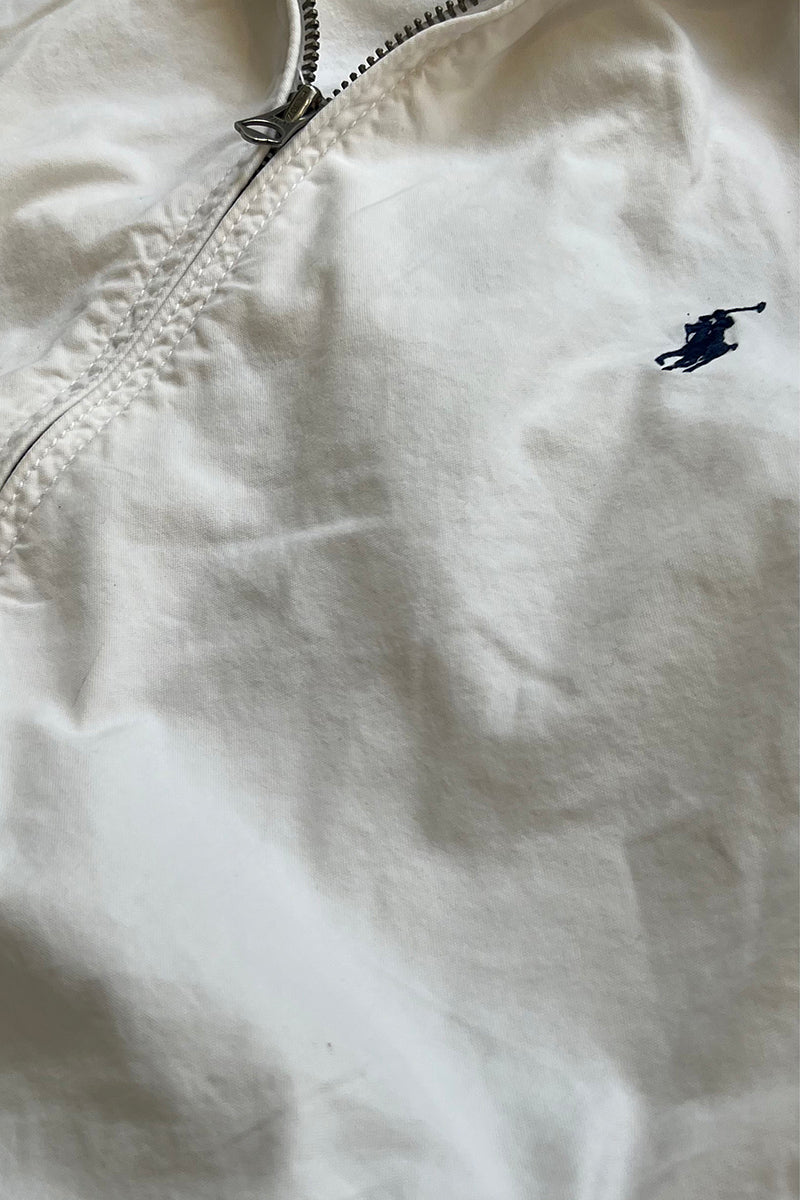 EXCLUSIVE OF DECORATION ZIP UP HOODIE JACKET 90'S REISSUE / WHITE [SIZE: M USED]