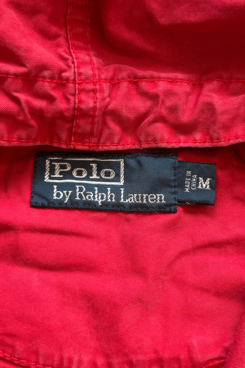 EXCLUSIVE OF DECORATION ZIP UP HOODIE JACKET 90'S REISSUE / RED [SIZE: M USED]