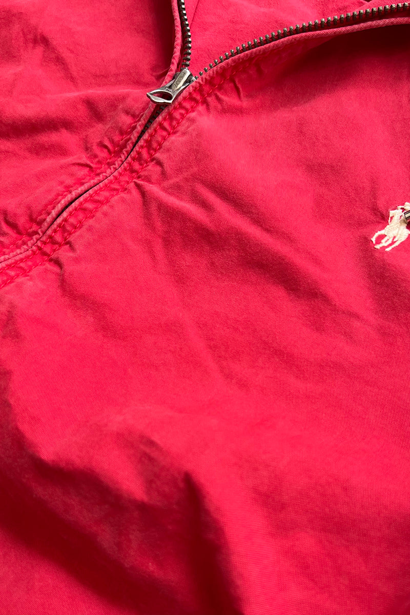 EXCLUSIVE OF DECORATION ZIP UP HOODIE JACKET 90'S REISSUE / RED [SIZE: M USED]