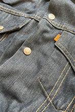 画像をギャラリービューアに読み込む, MADE IN USA 70&#39;S DENIM JACKET ORANGE TAB / NAVY [SIZE: 22 USED]
