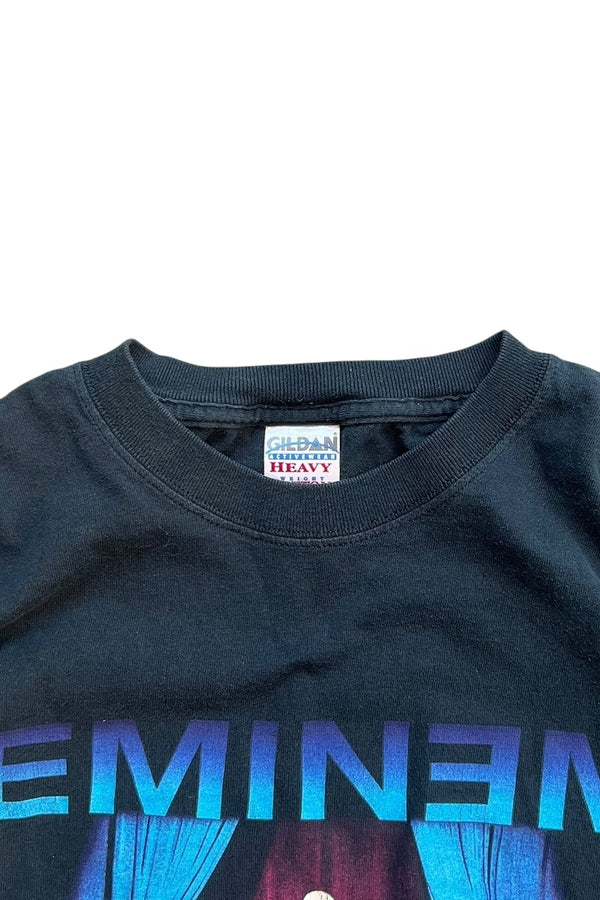 04'S EMINEM HIP HOP T-SHIRT / BLACK [SIZE: M USED]