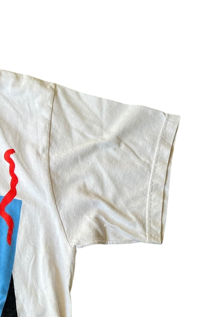 90'S MADONNA STRIKE A POSE MUSIC T-SHIRT / WHITE [SIZE: L USED]