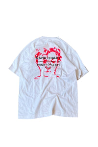 MADE IN USA 91'S DAVID FRALEY ART T-SHIRT / WHITE [SIZE: L USED]