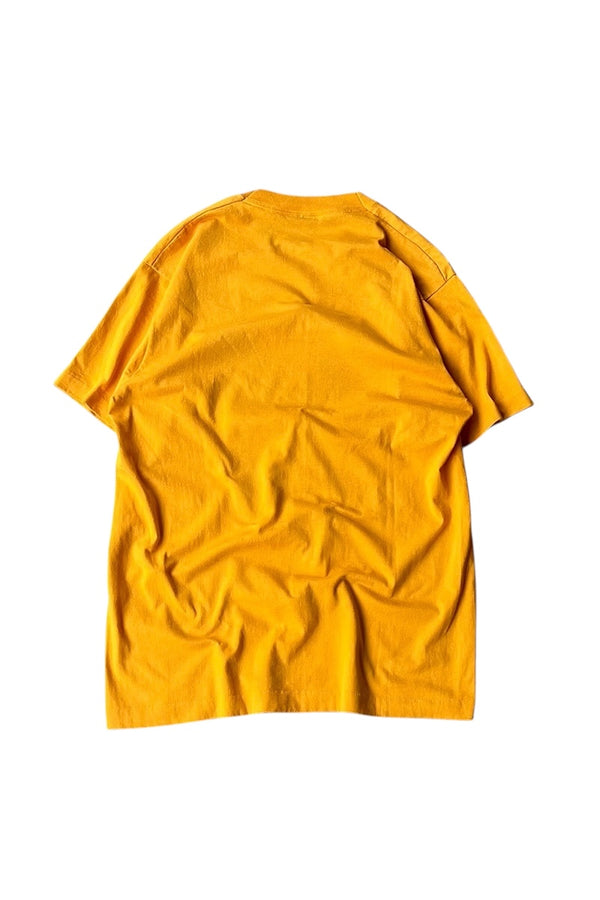 MADE IN USA 90'S MALCOLM X T-SHIRT / YELLOW [SIZE: L USED]