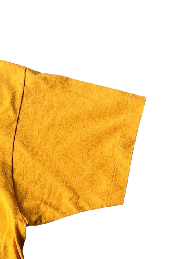 MADE IN USA 90'S MALCOLM X T-SHIRT / YELLOW [SIZE: L USED]