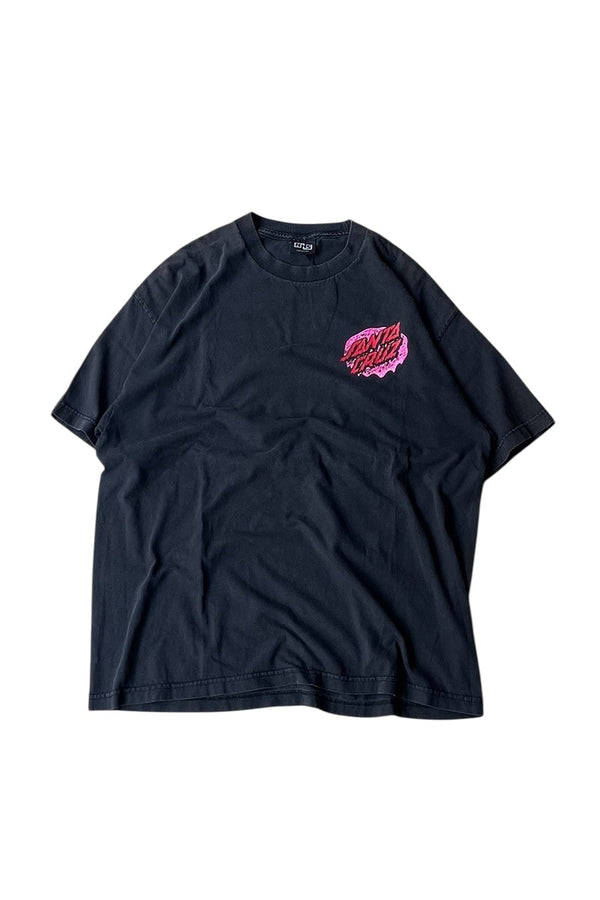Y2K EARLY 00'S SANTA CRUZ SKATEBOARD T-SHIRT / BLACK [SIZE: L USED]