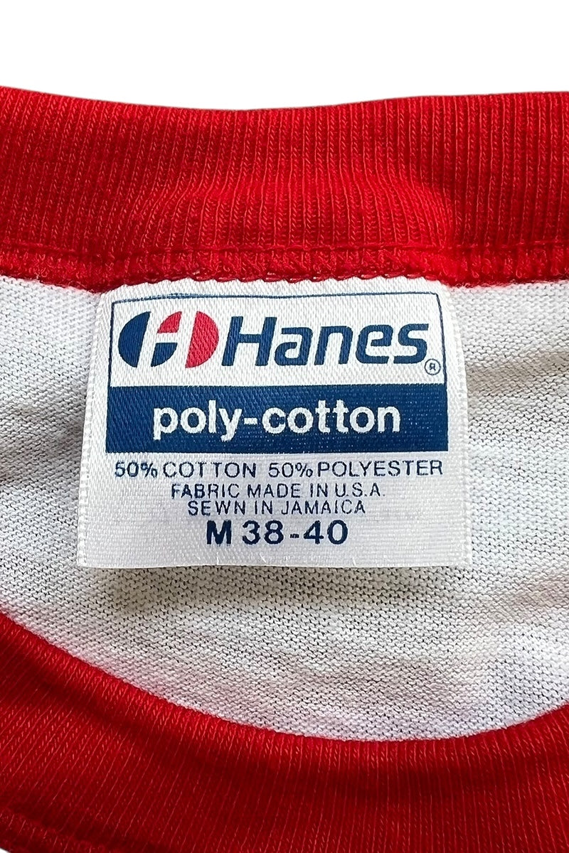 MADE IN USA 90'S VOLKSWAGEN RINGER T-SHIRT / WHITE [SIZE: M USED]