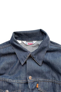 MADE IN USA 70'S DENIM JACKET ORANGE TAB / NAVY [SIZE: 22 USED]