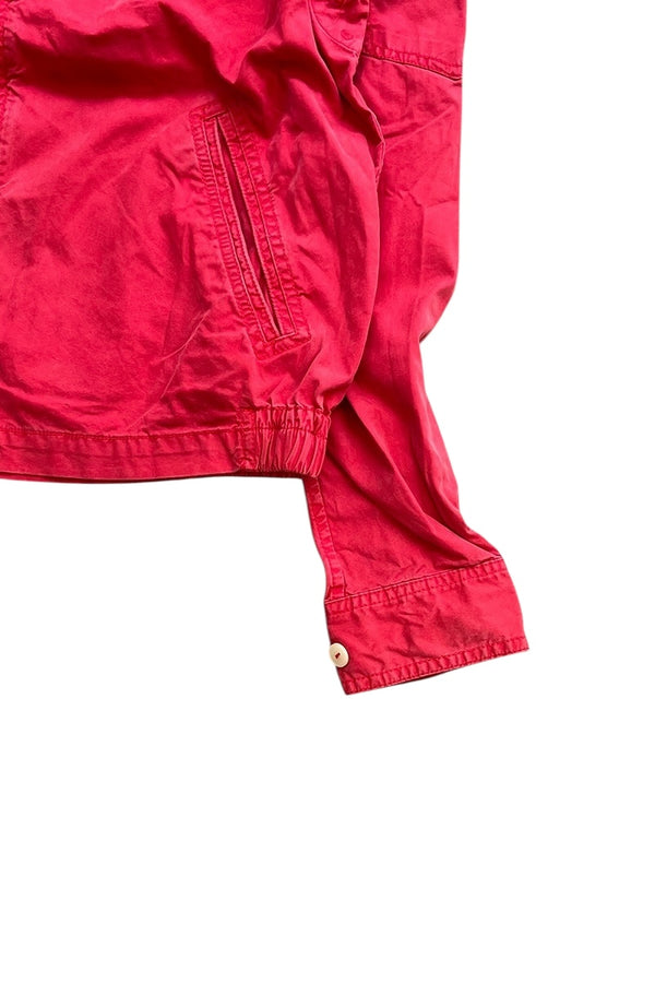 EXCLUSIVE OF DECORATION ZIP UP HOODIE JACKET 90'S REISSUE / RED [SIZE: M USED]