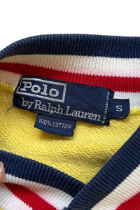 90'S SNAP SWEATSHIRT JACKET / YELLOW [SIZE: S USED]