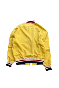 90'S SNAP SWEATSHIRT JACKET / YELLOW [SIZE: S USED]