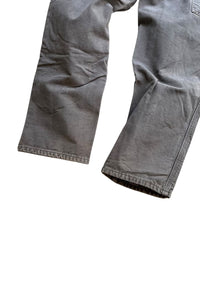 MADE IN USA 14'S DUCK PAINTER PANTS W/FRANNEL CHECK LINNER / GRAY [SIZE: 30 USED]