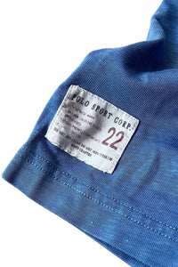 90'S HALF-ZIP POLO SHIRT / LIGHT BLUE [SIZE: L USED]