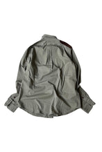 画像をギャラリービューアに読み込む, 90&#39;S L/S COTTON MILITARY SHIRT / KHAKI [SIZE: L USED]
