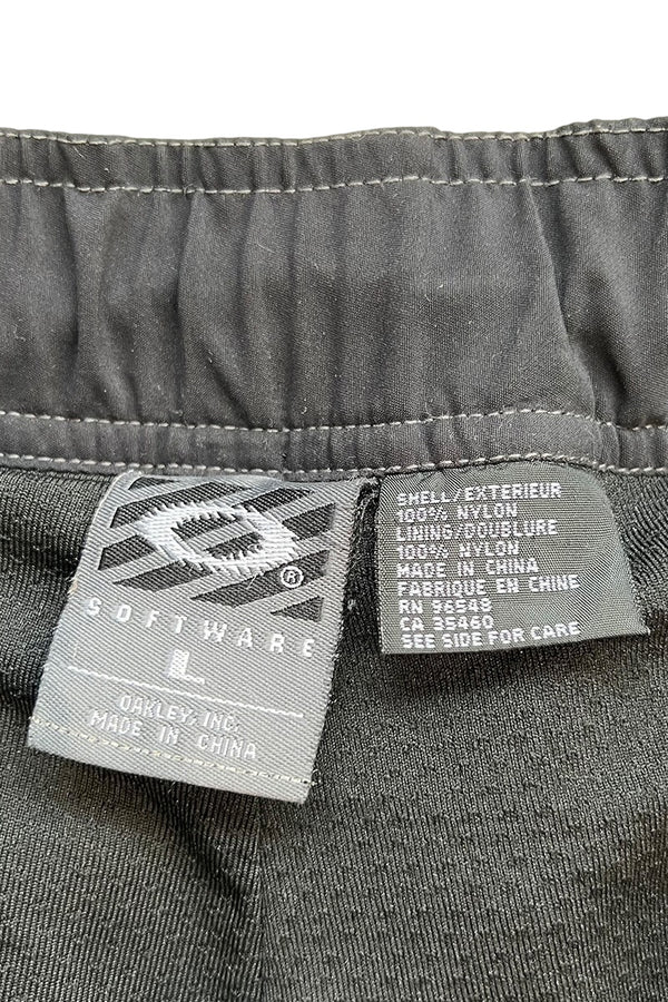 Y2K EARLY 00'S SOFTWEAR NYLON SHORT PANTS / BLACK [SIZE: L USED]