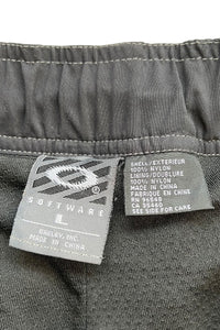 Y2K EARLY 00'S SOFTWEAR NYLON SHORT PANTS / BLACK [SIZE: L USED]