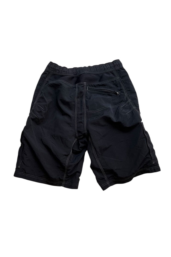 Y2K EARLY 00'S SOFTWEAR NYLON SHORT PANTS / BLACK [SIZE: L USED]
