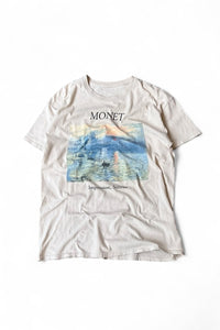 MONET ART T-SHIRT / BEIGE [SIZE: L USED]