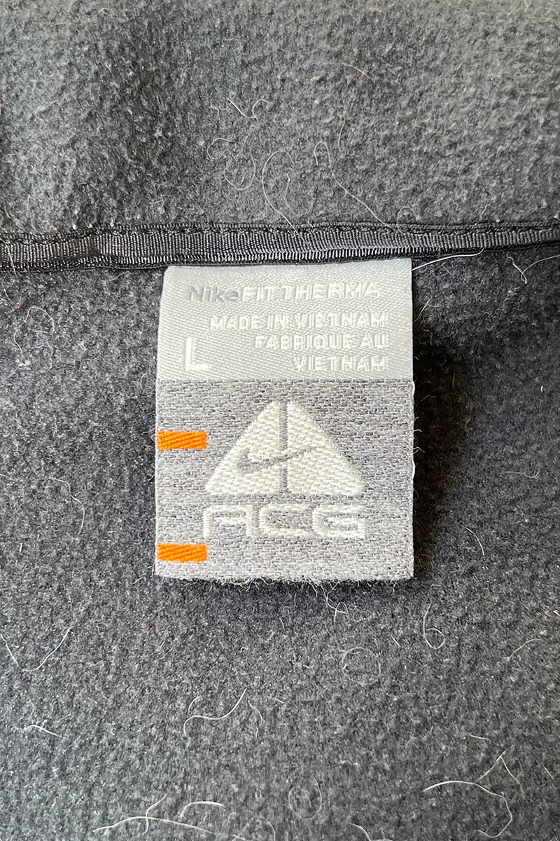 ZIP FLEECE JACKET / BLACK [SIZE: L USED]