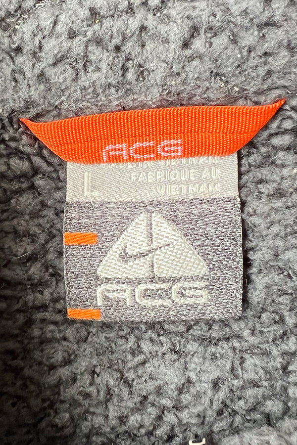 90'S FLEECE ZIP JACKET / GRAY [SIZE: L USED]
