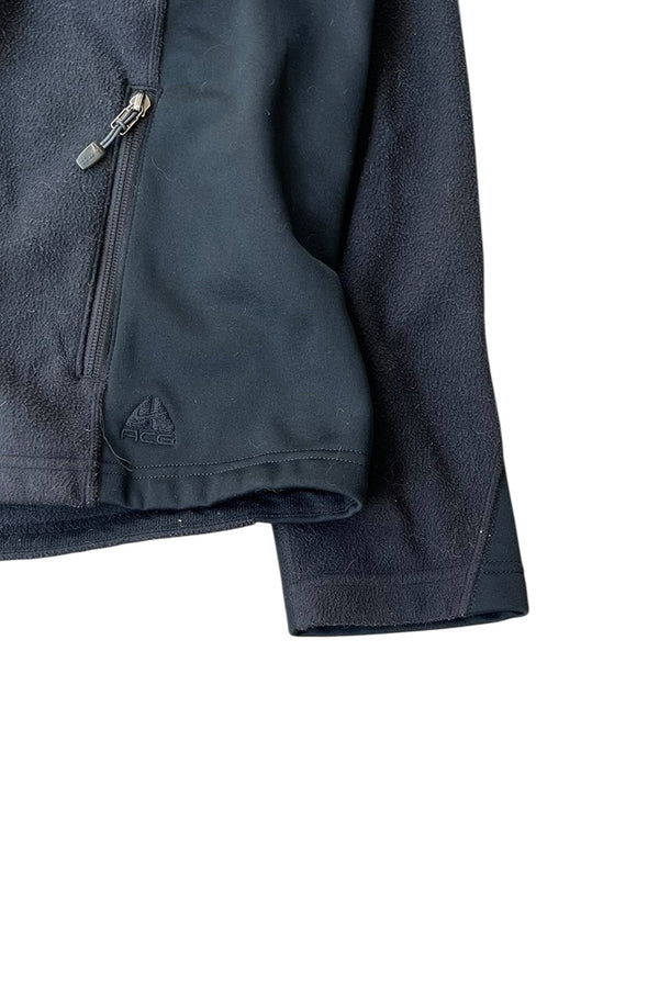 ZIP FLEECE JACKET / BLACK [SIZE: L USED]