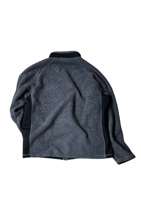 90'S FLEECE ZIP JACKET / GRAY [SIZE: L USED]