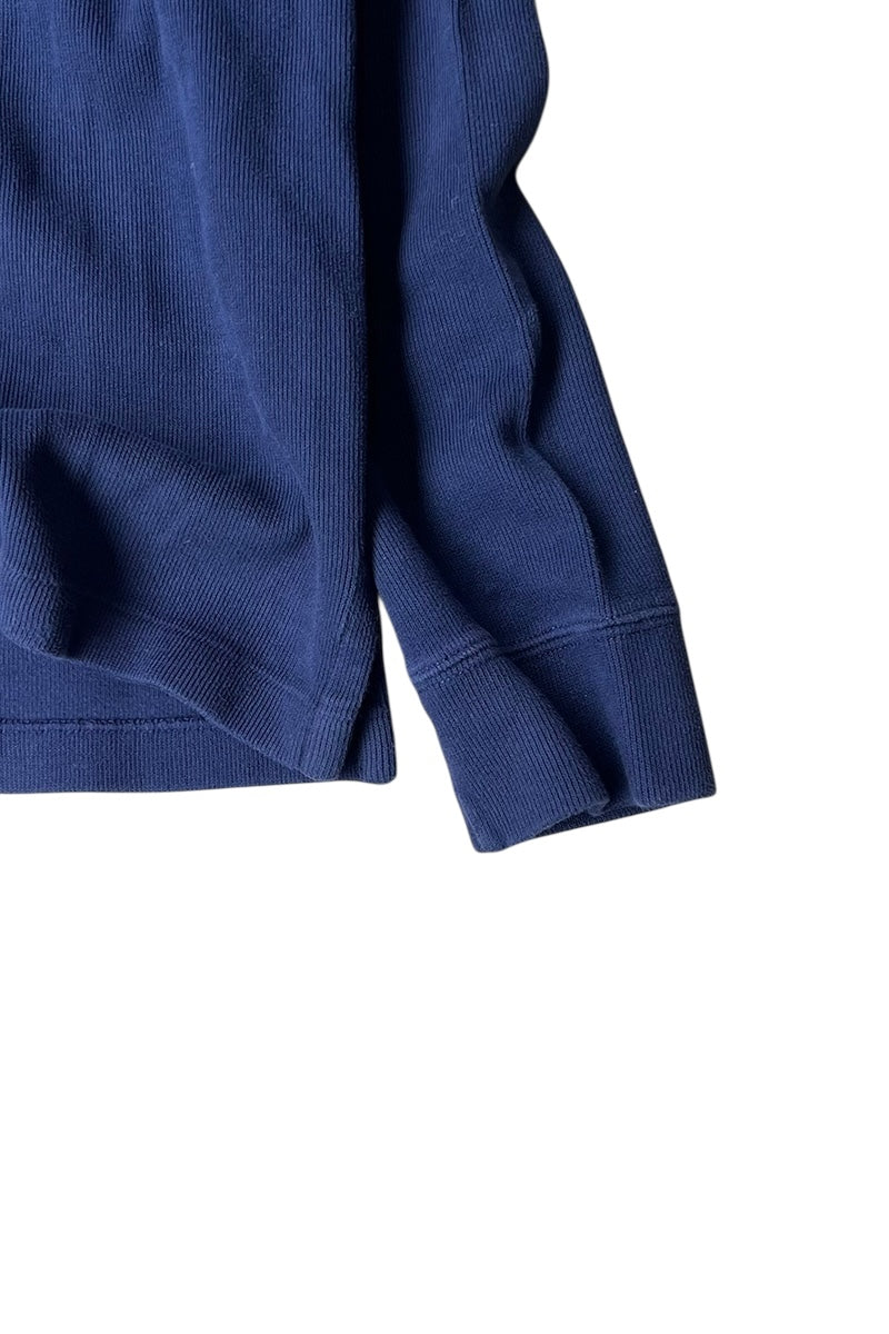 90'S HALF-ZIP SWEATER / NAVY [SIZE: M USED]