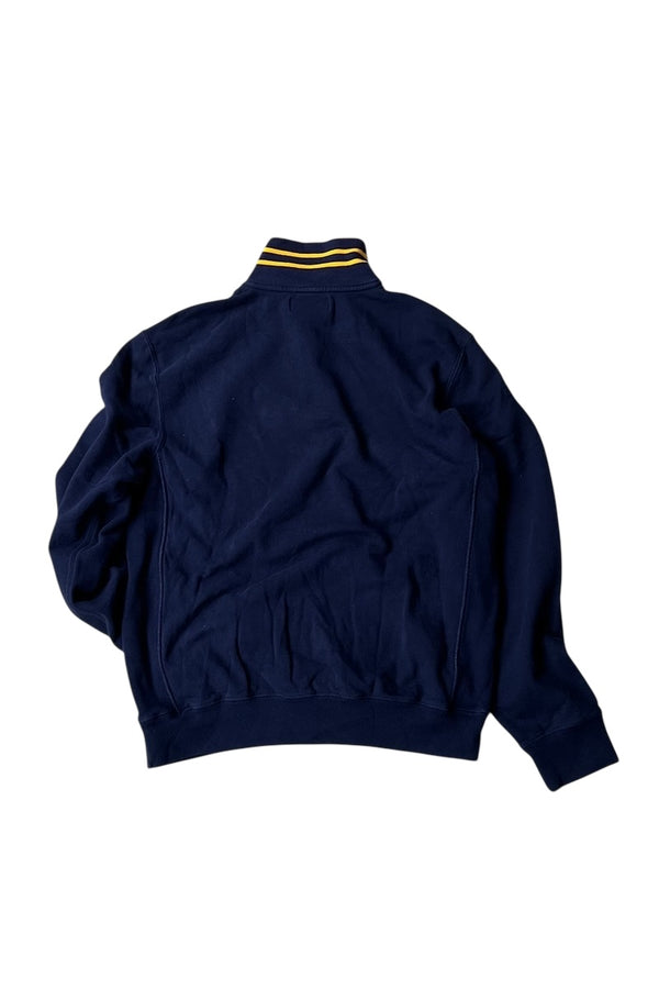 90'S HALF-ZIP SWEAT / NAVY [SIZE: M USED]