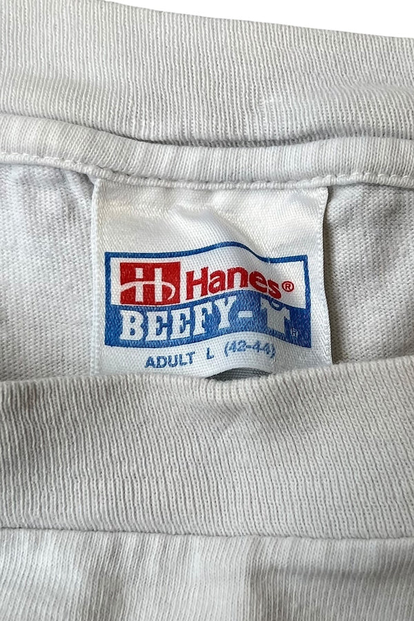 MADE IN USA 90'S CONVERSE T-SHIRT / WHITE [SIZE: L USED]