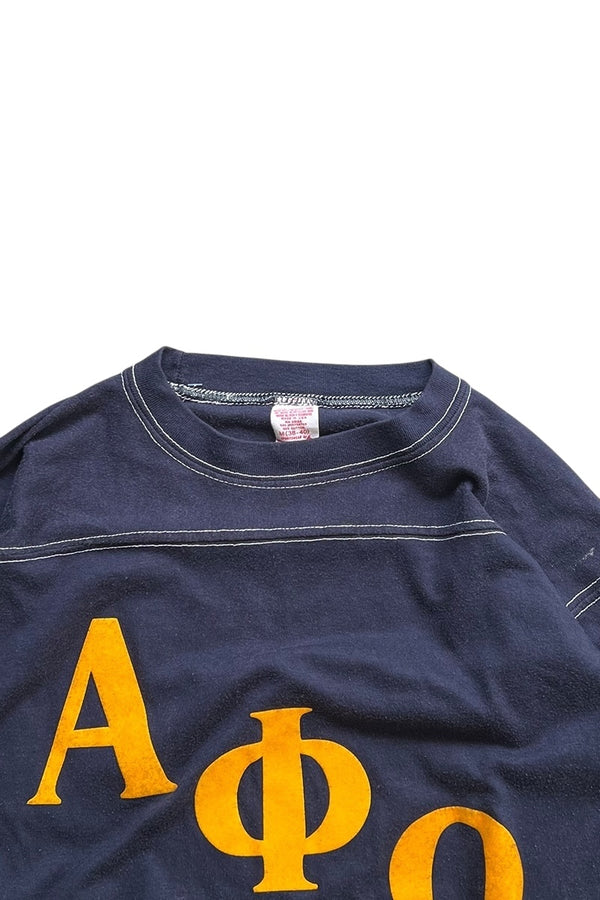 MADE IN USA 80'S THELMA HOCKEY T-SHIRT / NAVY [SIZE: M USED]