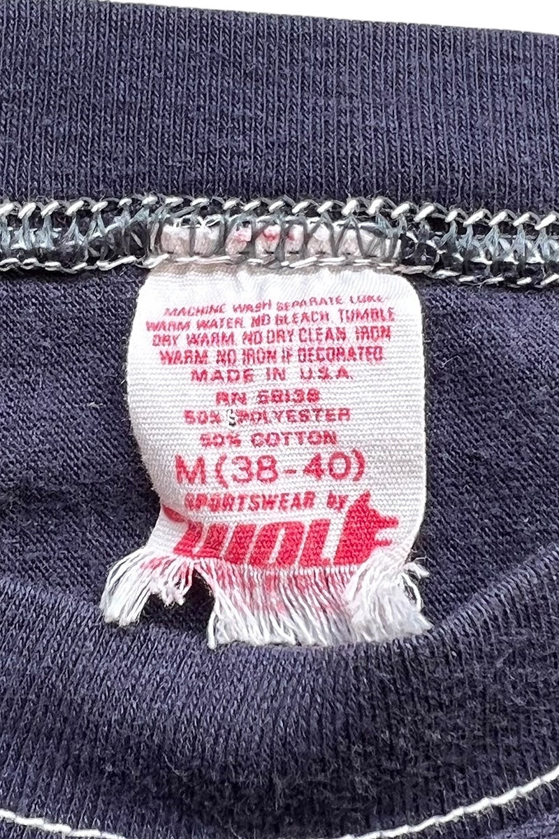 MADE IN USA 80'S THELMA HOCKEY T-SHIRT / NAVY [SIZE: M USED]