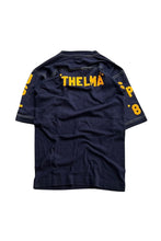 画像をギャラリービューアに読み込む, MADE IN USA 80&#39;S THELMA HOCKEY T-SHIRT / NAVY [SIZE: M USED]
