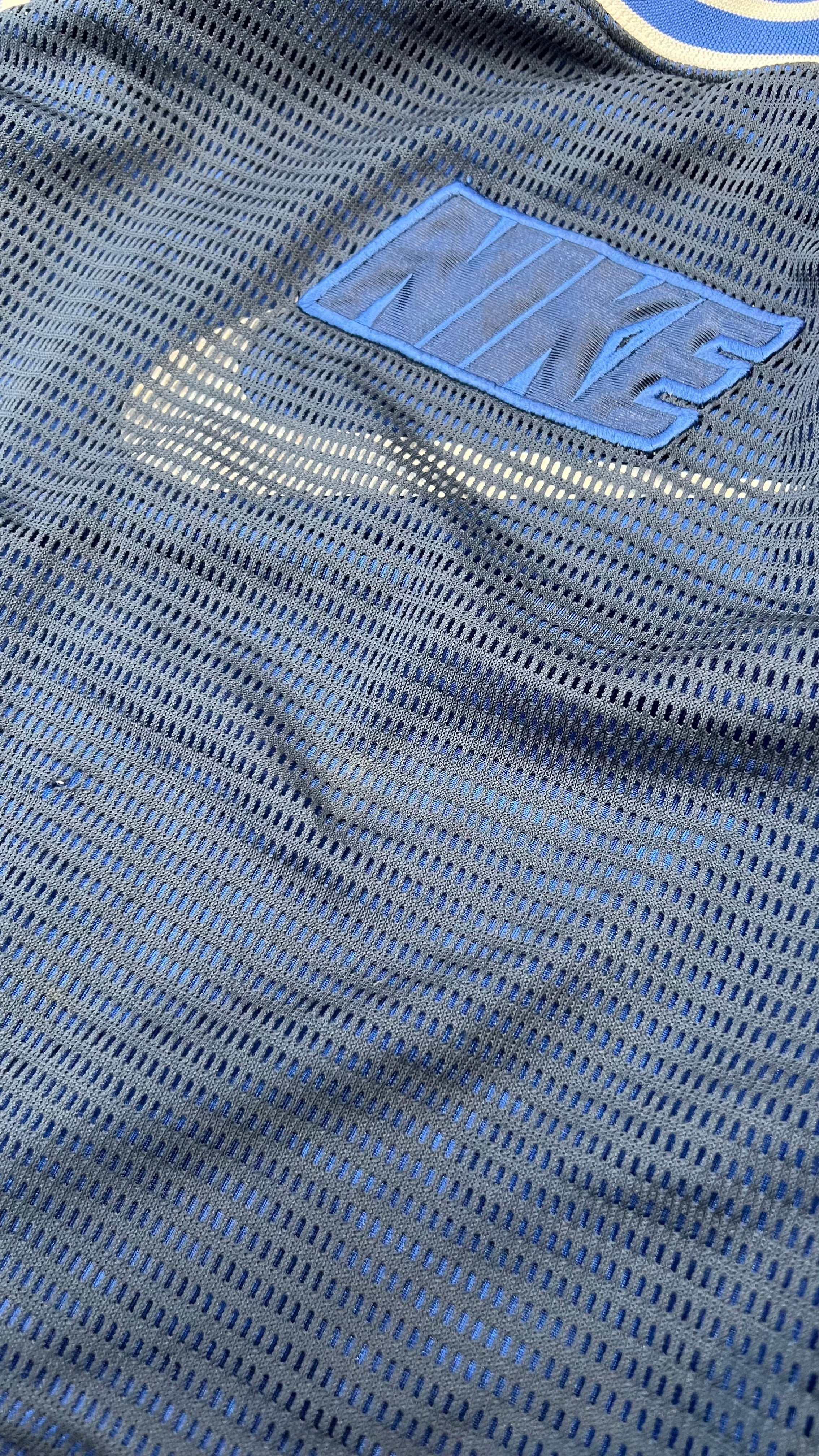 Y2K EARLY 00'S L/S MESH T-SHIRT / NAVY [SIZE: M USED]