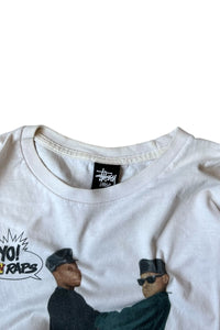 Y2K EARLY 00'S MADE IN MEXICO MTV GANG STSRR T-SHIRT / WHITE [SIZE: L USED]