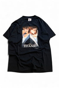 MADE IN USA 98'S TITANIC MOVIE T-SHIRT YOUTH / BLACK [SIZE: XL USED]
