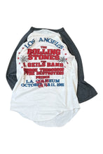 画像をギャラリービューアに読み込む, MADE IN USA 81&#39;S THE ROLLING STONES RAGLAN SLEEVE T-SHIRT / WHITE [SIZE: S USED]
