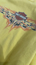 画像をギャラリービューアに読み込む, Y2K EARLY 05&#39;S L/S FIRE FLAME T-SHIRT / YELLOW [SIZE: L USED]
