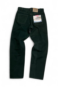 MADE IN USA 96'S 555 DENIM PANTS ORANGE TAB / DARK GREEN [SIZE: 32 DEADSTOCK/NOS]