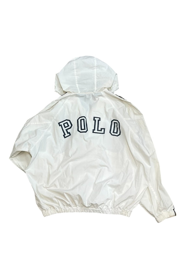 90'S ZIP HOODIE JACKET / WHITE [SIZE: M USED]
