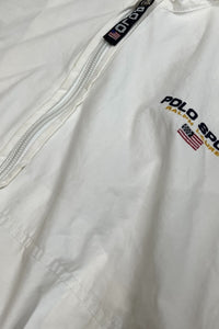 90'S ZIP HOODIE JACKET / WHITE [SIZE: M USED]